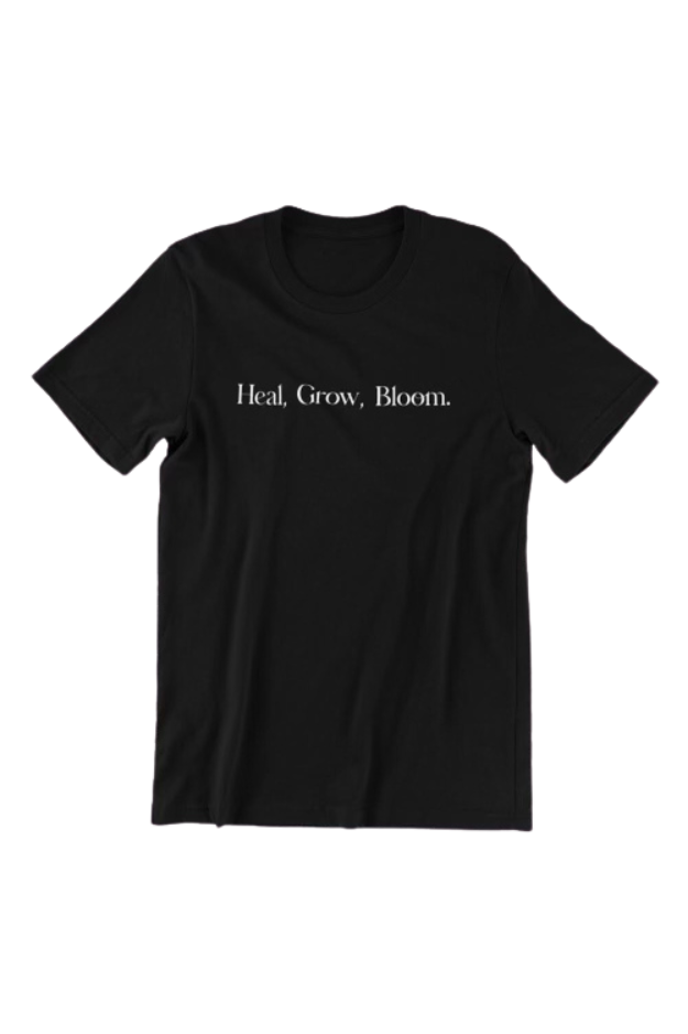 Heal. Grow. Bloom Black