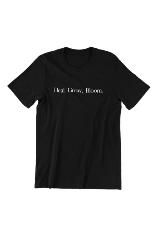 Heal. Grow. Bloom Black