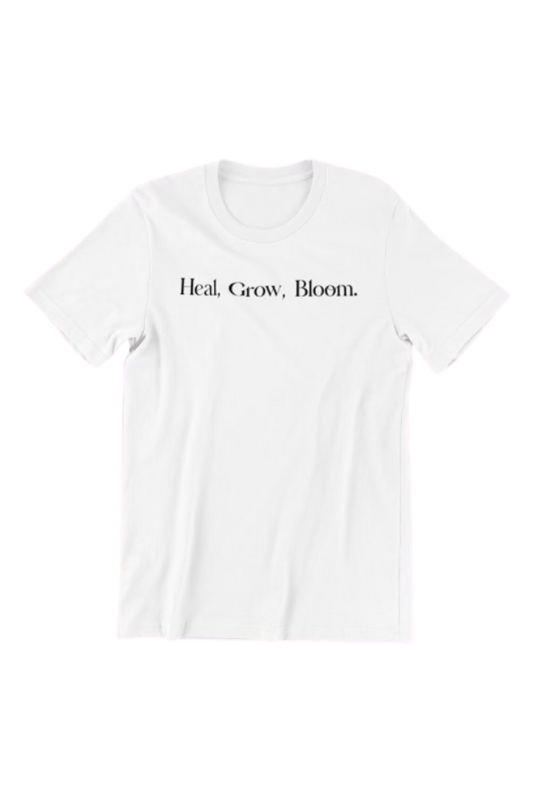 Heal. Grow. Bloom White